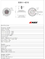 EMAX ECOII 4215 350kv mootor (6-12S) - Image 2